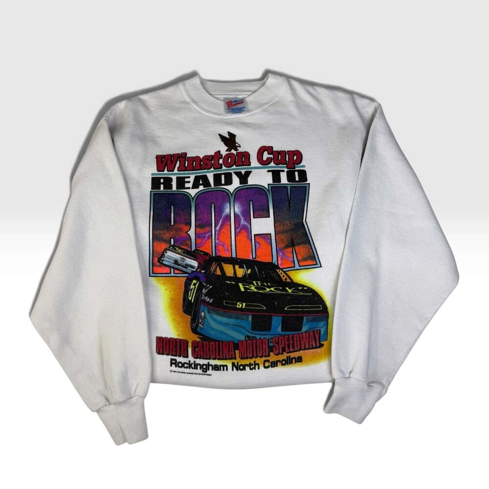 90s NASCAR Racing Graphic Crewneck Winston Cup Size L